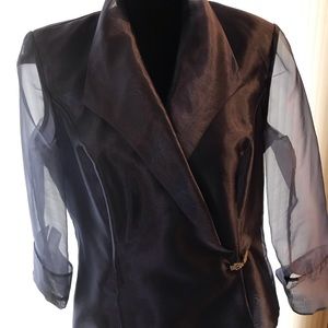 Alex Evenings Vintage Purple Top Size XL